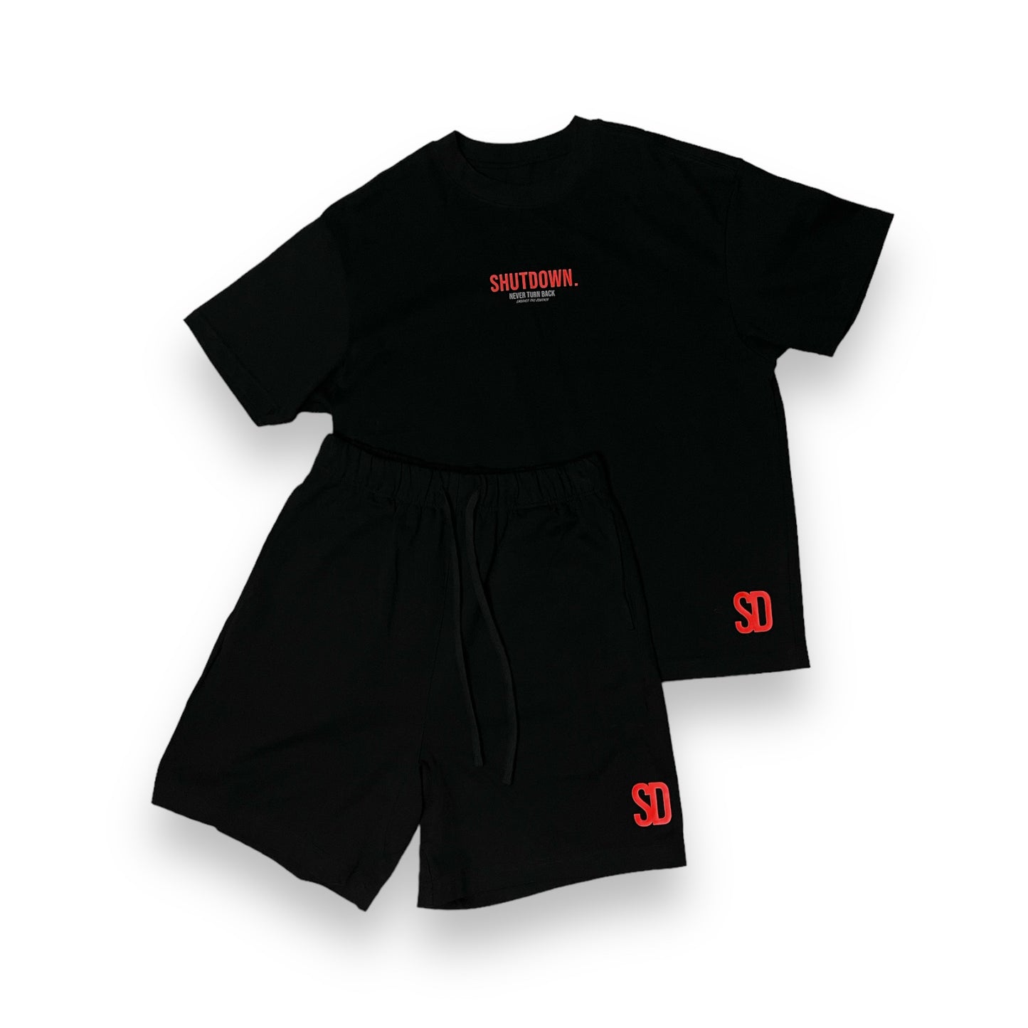 SHUTDOWN - Dynamic Short Set - Neon Red