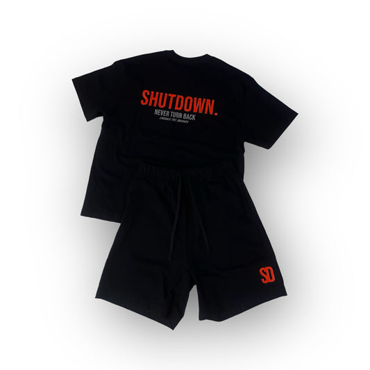 SHUTDOWN - Dynamic Short Set - Neon Red